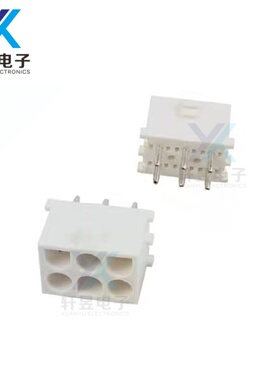 原装正品 350827-1 6pin 6.35mm 接导线插口接插件连接器