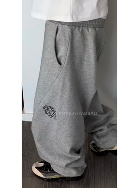 mertra baggy sweatpants美式街头束脚加绒卫裤百搭运动休闲长裤