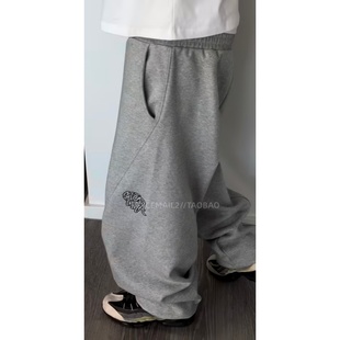 mertra baggy sweatpants美式街头束脚加绒卫裤百搭运动休闲长裤