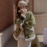 2022新款确定大货放心推广皮毛一体衣P185K268，女装皮草，铱本正襟