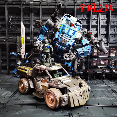 暗源突击越野车兵人手办军事模型