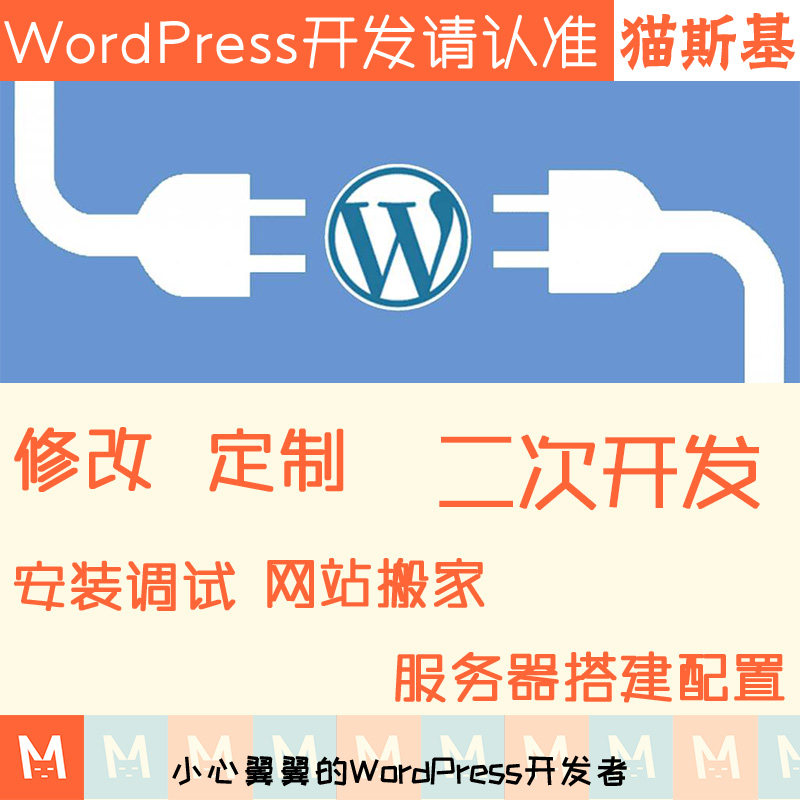 wp主题模板修改 wp二次开发 wp插件修改 wp美化主题 猫斯基