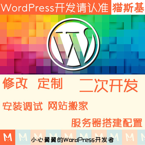 wp主题二次开发 wordpress模板修改 wp插件开发 模板美化 猫斯基