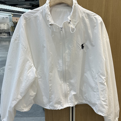 抽绳轻薄透气防晒服冲锋衣外套女