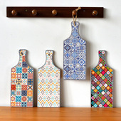 博雅家原创设计陶瓷中古风咖啡杯垫隔热垫下午茶早餐垫复古干泡台