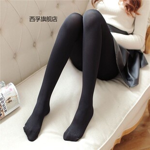 200D不透肉天鹅绒连裤袜性感黑色打底袜秋冬款中厚黑丝袜子女