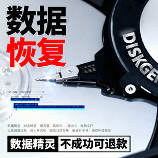 数据恢复电脑U盘TF卡固态移动硬盘SD照片文件误删格式化修复服务