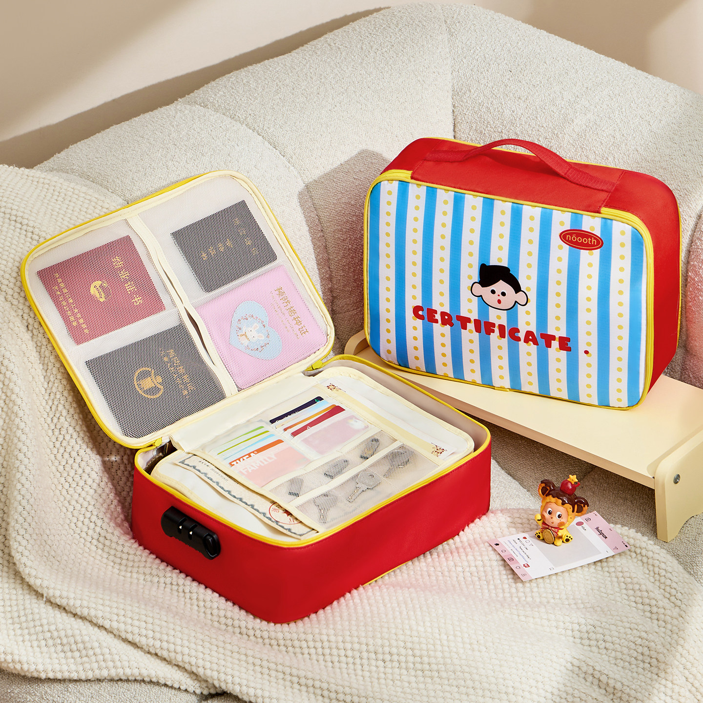 证件收纳包盒家用家庭资料户口本房产护照卡包带锁证书文件整理箱,收纳整理,卡包/证件包,淘宝优惠券,粉丝福利购,淘宝优惠卷