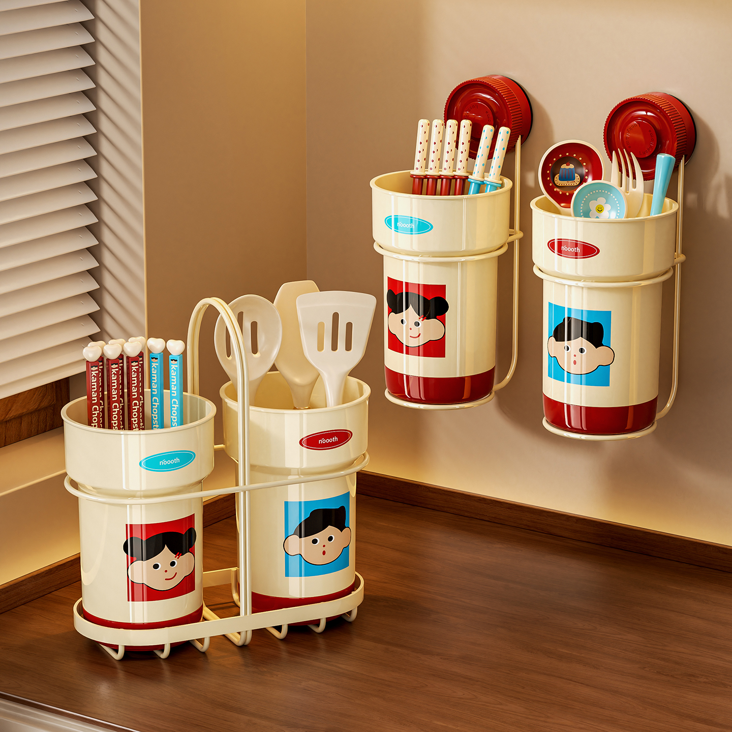 筷子筒高档新款勺子收纳盒