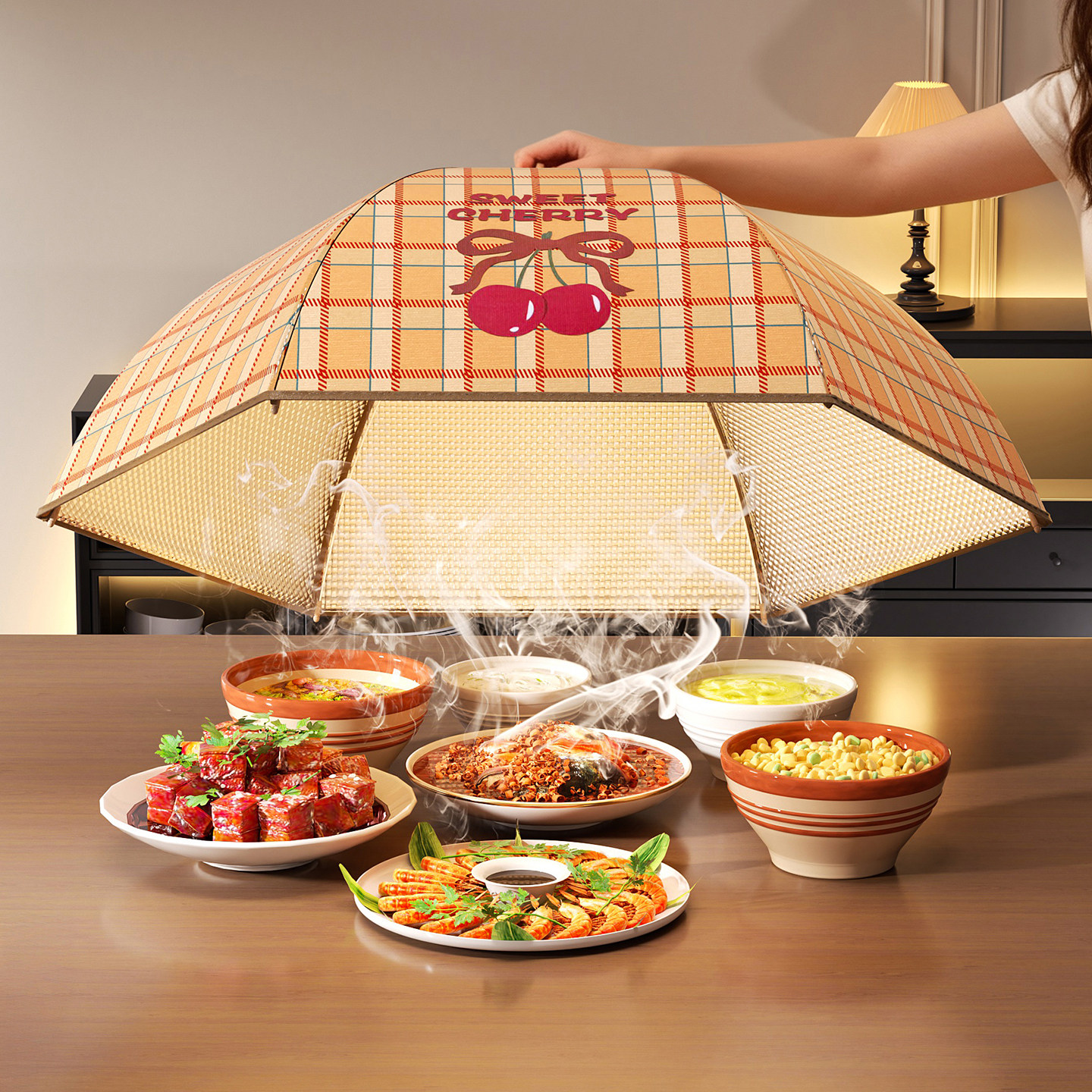 冬季保温菜罩子遮尘神器