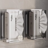 吸盘纸巾盒化妆室卫生纸盒壁挂式 洗脸巾收纳盒厕所卷筒卫生纸筒家