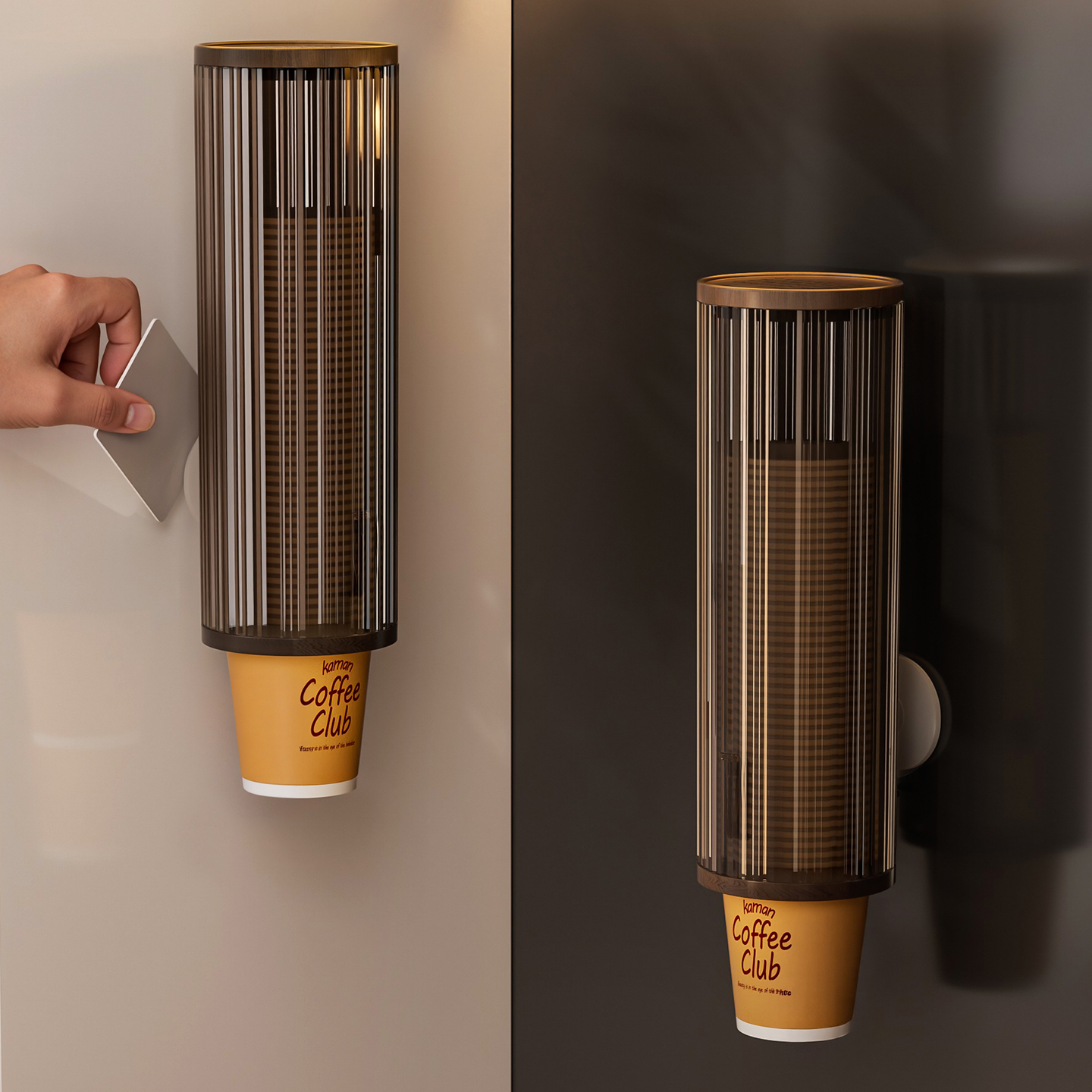 一次性杯子取杯器高级壁挂水杯架