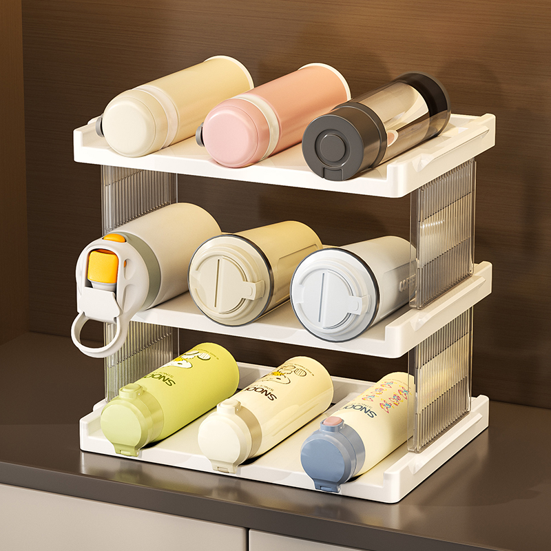 杯架桌面放置水杯保温杯茶杯收纳架餐桌吧台玻璃杯大容量置物架