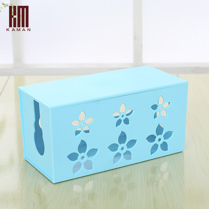 kaman大号电线收纳盒理线盒插座插板电线整理盒电脑线电源集线盒