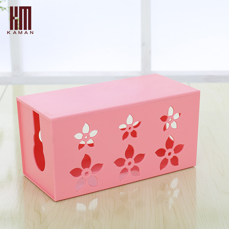 kaman大号电线收纳盒理线盒插座插板电线整理盒电脑线电源集线盒