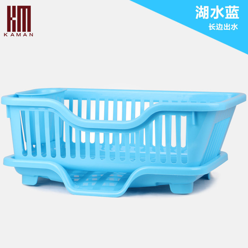 kaman 大号塑料厨房餐具沥水架 加厚碗碟沥水置物架沥干水不生菌