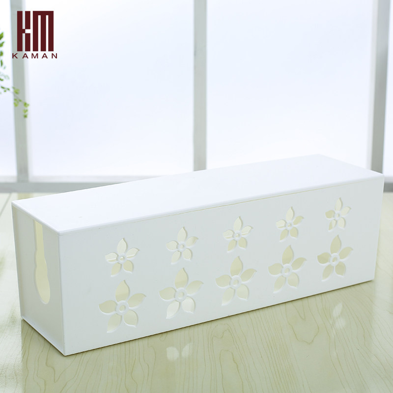 kaman大号电线收纳盒理线盒插座插板电线整理盒电脑线电源集线盒