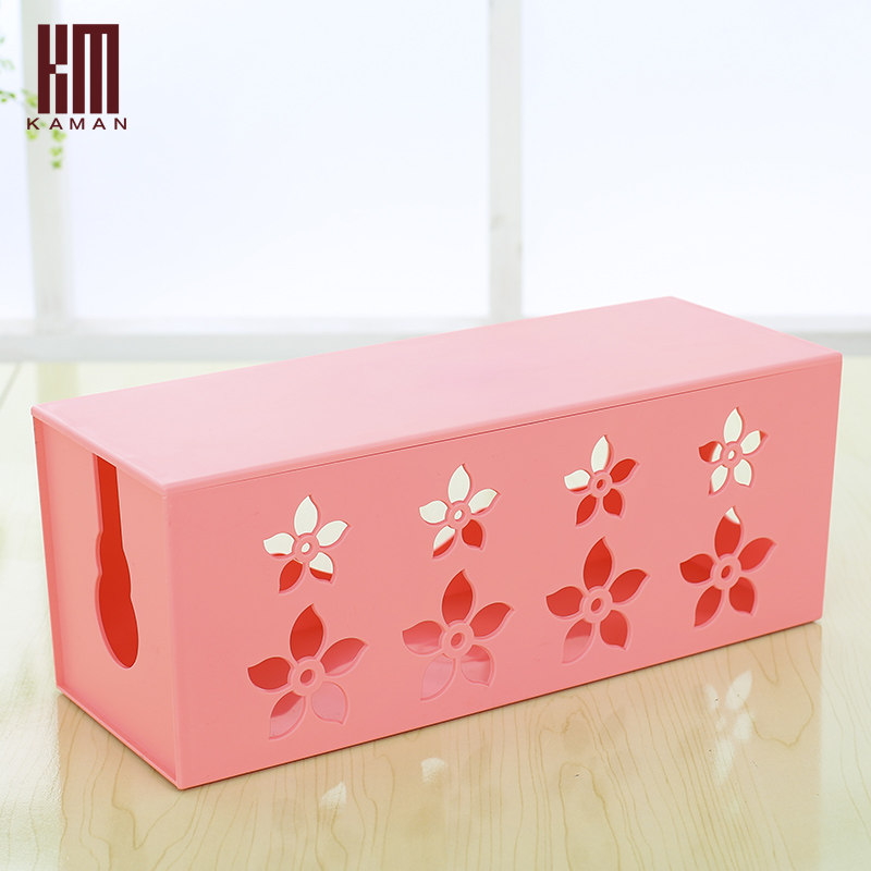 kaman大号电线收纳盒理线盒插座插板电线整理盒电脑线电源集线盒