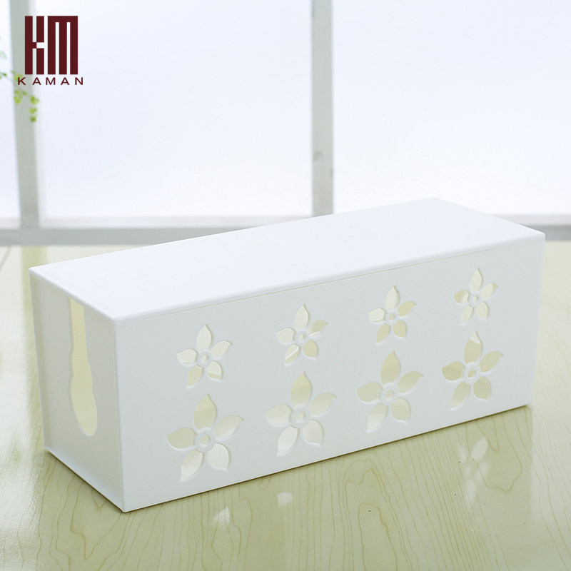 kaman大号电线收纳盒理线盒插座插板电线整理盒电脑线电源集线盒