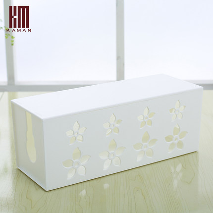 kaman大号电线收纳盒理线盒插座插板电线整理盒电脑线电源集线盒