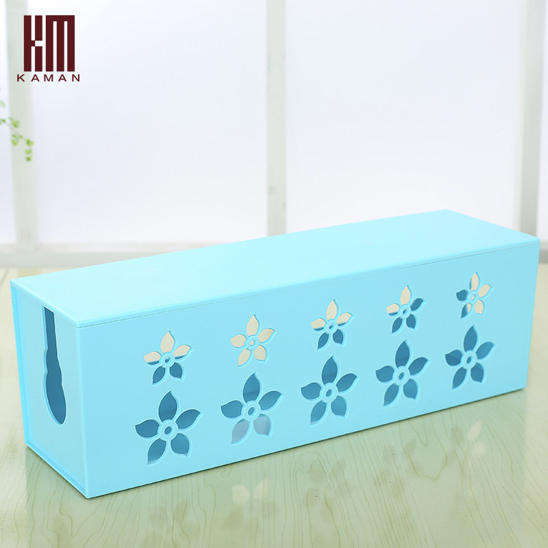 kaman大号电线收纳盒理线盒插座插板电线整理盒电脑线电源集线盒