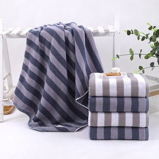 图强纯棉加厚浴巾家用男女情侣柔软吸水不易掉毛洗澡大浴巾裹巾