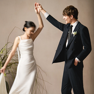 结婚礼服男士 澳嘉男西装 结婚西服新郎结婚西装 加厚套装 羊毛呢冬季