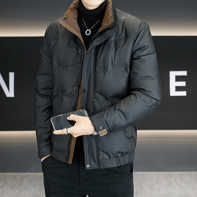 男士羽绒服冬季2025新款潮牌拼色