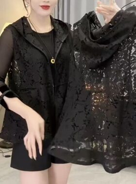 连帽蕾丝韩版马甲2026春季新款