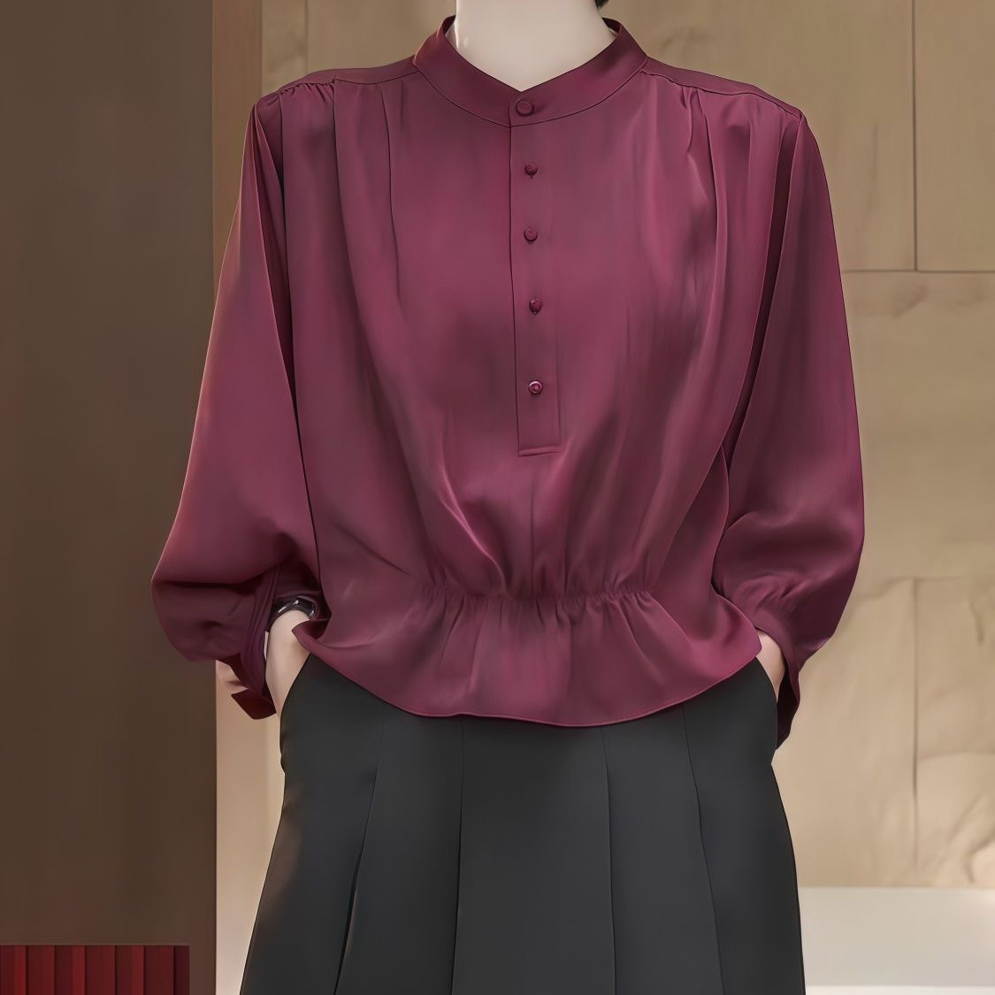 欧货2025年春季新款宽松长袖