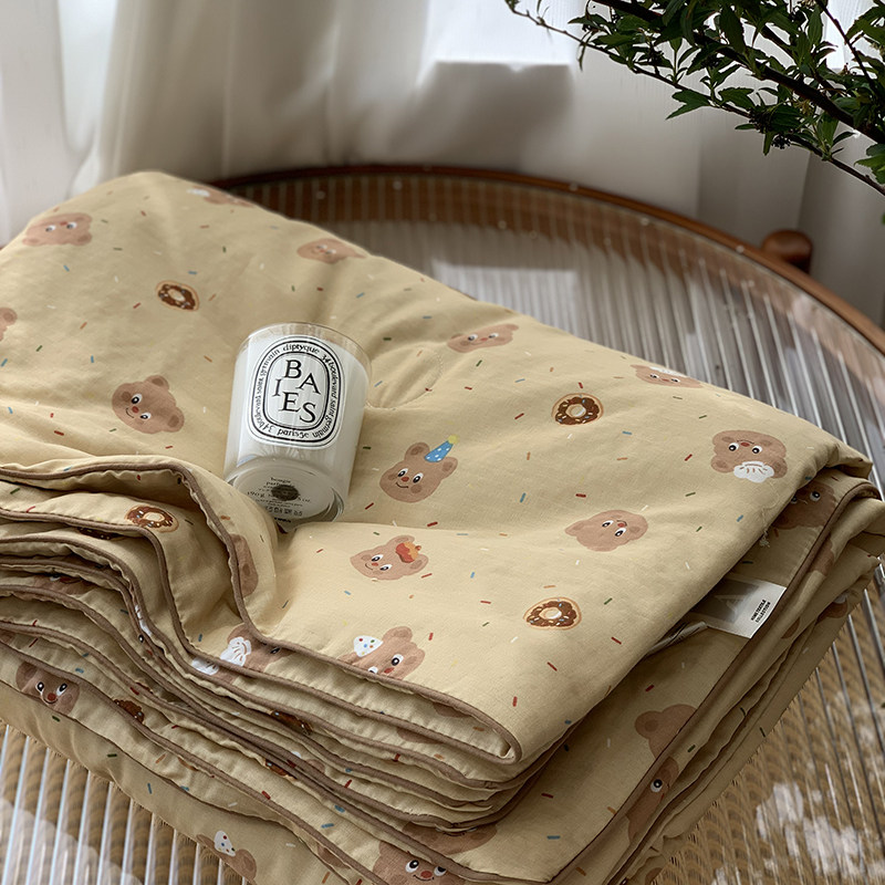 A类全棉双层纱被子被芯100%纯棉四季通用夏凉被空调被薄款可机洗,床上用品,化纤被,淘宝优惠券,粉丝福利购,淘宝优惠卷