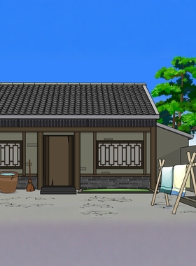 0001 AN古代农村场景79多张背景素材，an格式，已分层，可拆分