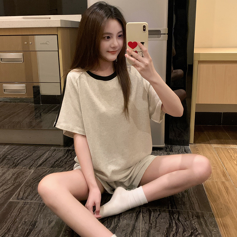 睡衣女款夏季纯棉可爱卡通2026新款短袖短裤薄款高级感家居服套装