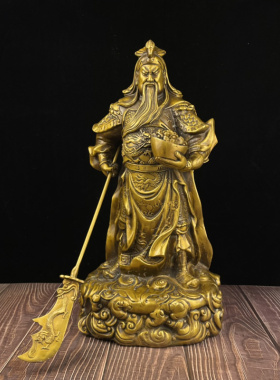 黄铜关羽办公室礼品武财神