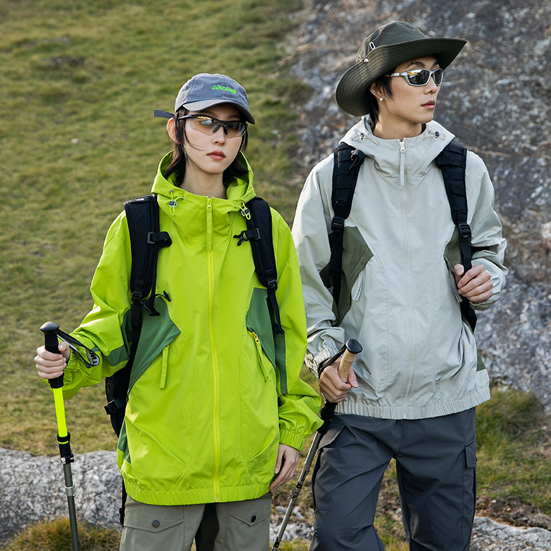2025年新款潮牌情侣工装 男女夹克户外登山服运动休闲防风透气防