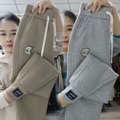 高腰百搭束脚休闲裤 女宽松显瘦哈伦裤 运动裤 2025秋冬加绒加厚卫裤