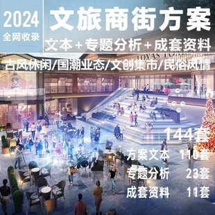 商业街文旅休闲美食街区国潮景观提升策划规划设计方案图文本