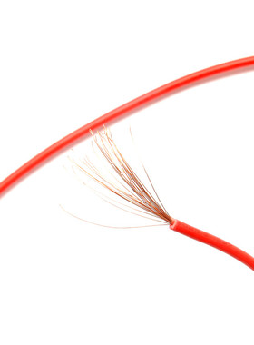 佐田|红色RV0.5平方线 电源线/多股铜芯线/多芯软铜线 (10米)