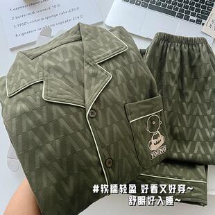 秋冬可外穿高级感家居服套装 德绒睡衣男士 加厚保暖大码 秋冬款 长袖