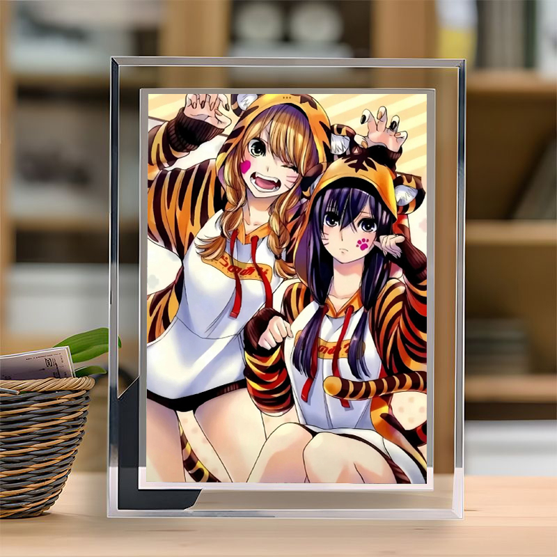 柑橘味香气周边学生版水晶玻璃相框定制照片摆件生日礼物送女生