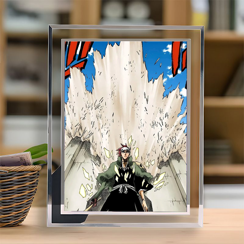 朽木白哉周边学生版水晶玻璃相框定制照片摆件装饰生日礼物送女生