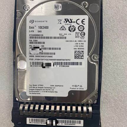 02352WEK 存储硬盘 2.4TB 10K SAS 5310/5510 V5可提供测报