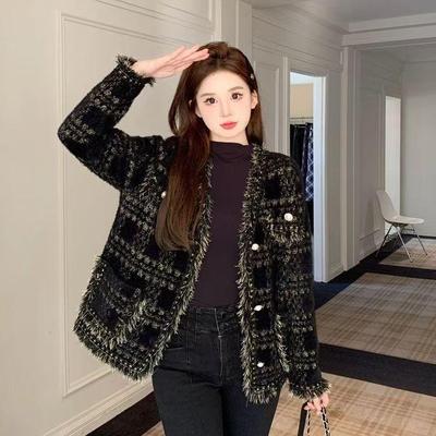 针织开衫外套小香风气质显瘦上衣