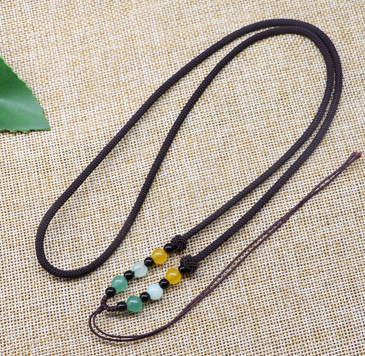 吊坠绳项链绳翡翠手工编织长绳