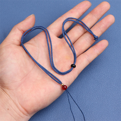 黄金玉坠翡翠蜜蜡项链挂件绳男女