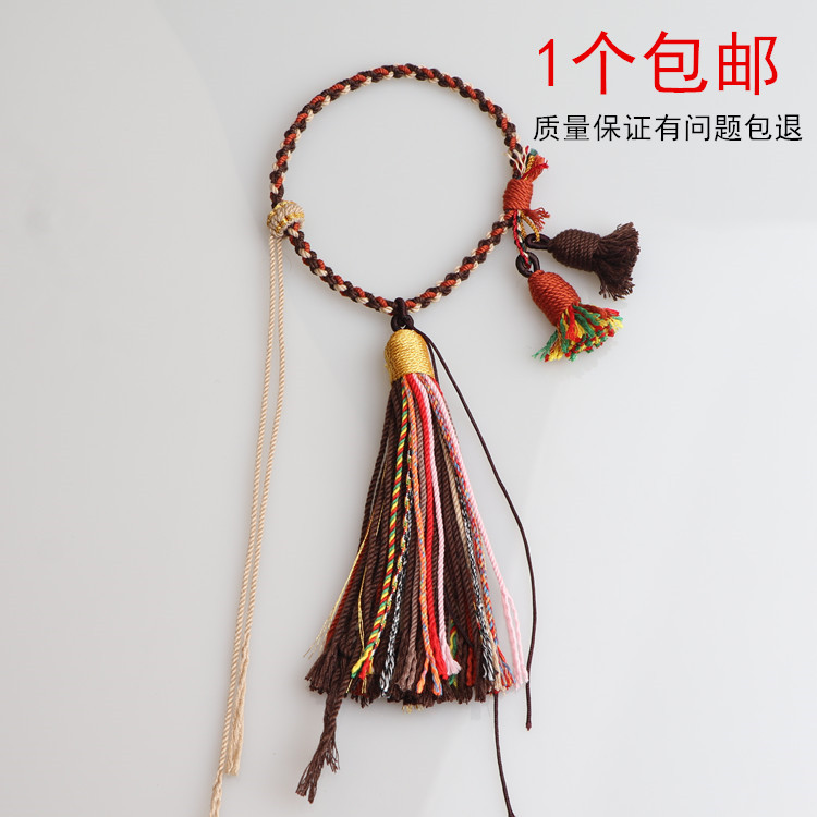 葫芦流苏挂绳文玩包挂车挂藏式穗子唐卡手搓棉线流苏手把件挂绳