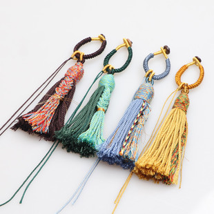 手工编织包挂吊坠配件压襟挂件指环扣流苏金刚结藏式配饰钥匙扣