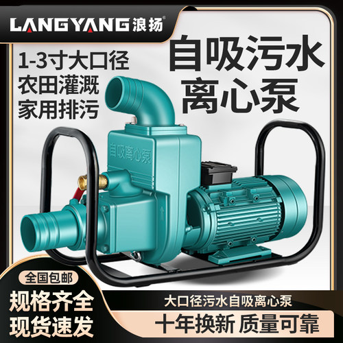 浪扬大流量灌溉2寸3寸自吸离心泵