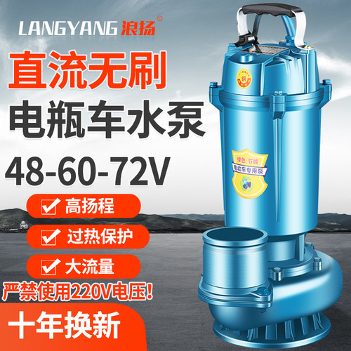 浪扬电瓶车专用无刷直流潜水泵