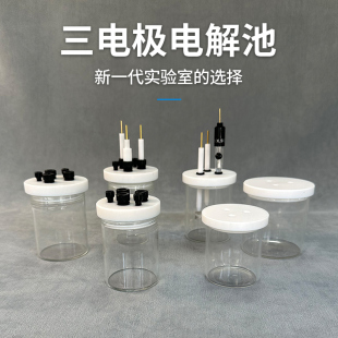C001电解池密封三电极五孔电化学电解槽C002二电极体系普通电解池